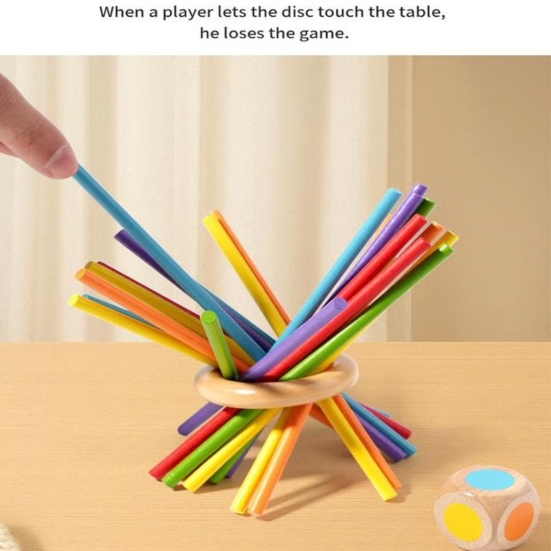Jeu de quilles en bois avec boules pour enfants