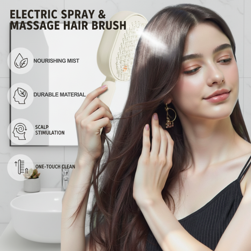 DE RDUCTION Brosse lectrique Cheveux Spray Hydratant, Massage & Lissant Instantan