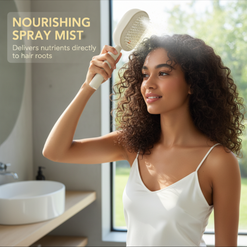 DE RDUCTION Brosse lectrique Cheveux Spray Hydratant, Massage & Lissant Instantan