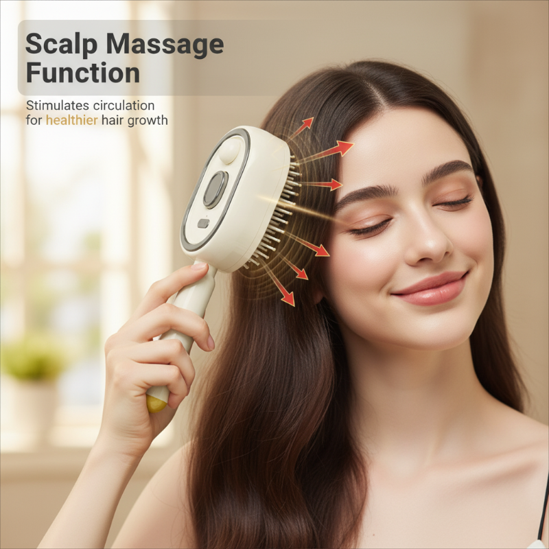 DE RDUCTION Brosse lectrique Cheveux Spray Hydratant, Massage & Lissant Instantan