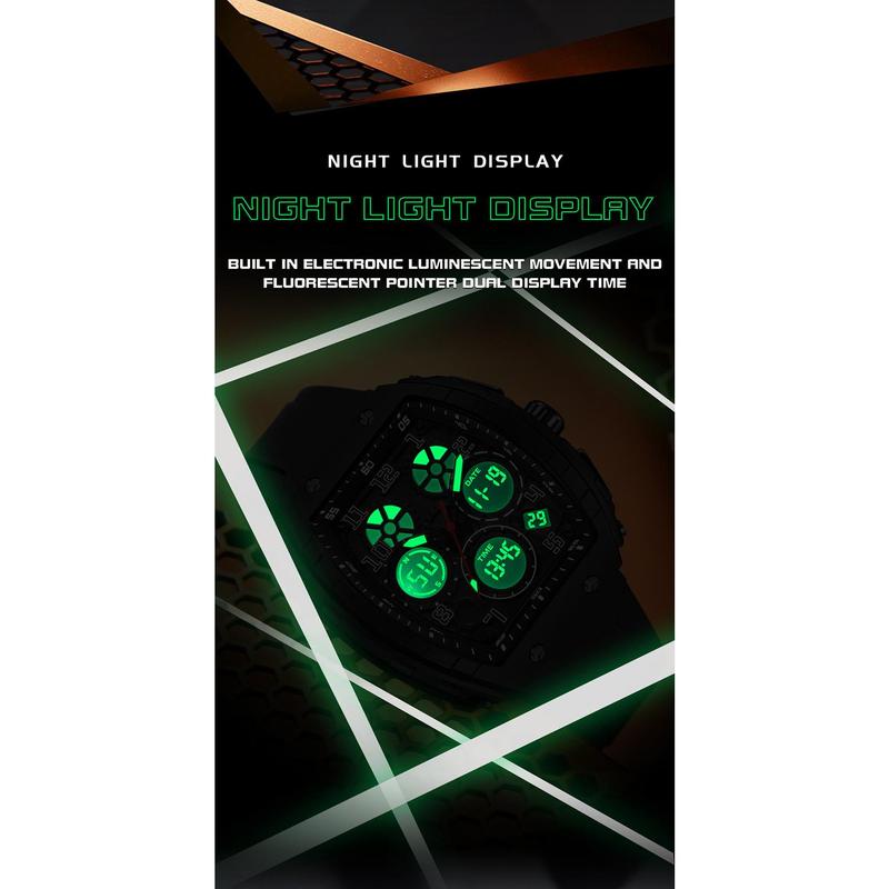 Dcouvrez No?l 50 % DE RDUCTION Montre automatique numrique lumineuse et sportive pour homme