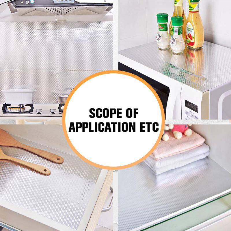 DE RDUCTION Autocollants de cuisine Protgent les placards et les plans de travail contre la graisse et les taches. Dcoupables sur mesure, amovibles. Une vritable boue de sauvetage pour la cuisine