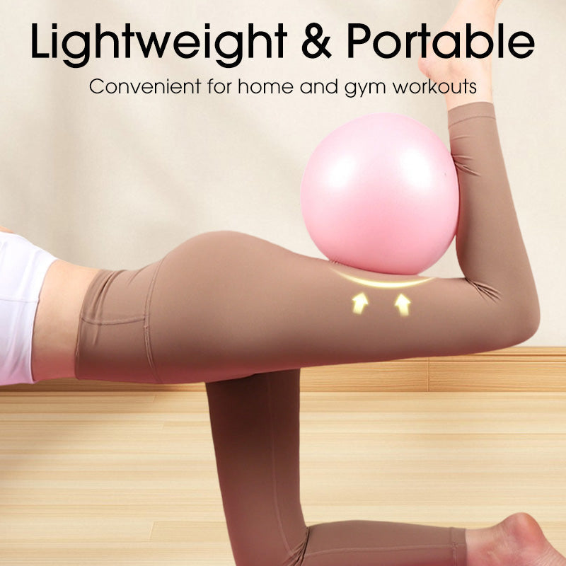 PILATES-BALL 23 CM, ANTI-BURST, INKL. PUMPE & IDEAL FÜR FITNESS
