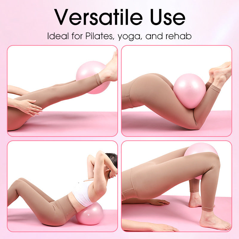 PILATES-BALL 23 CM, ANTI-BURST, INKL. PUMPE & IDEAL FÜR FITNESS