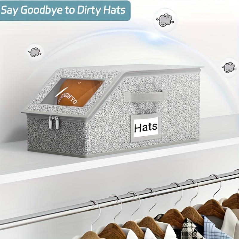 RABATT Stapelbare Boxen für Caps, transparent, modular & platzsparend
