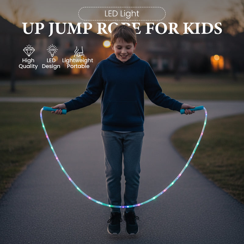 Corde sauter lumineuse LED pour enfants