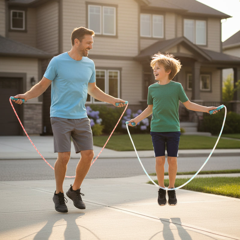 Corde sauter lumineuse LED pour enfants