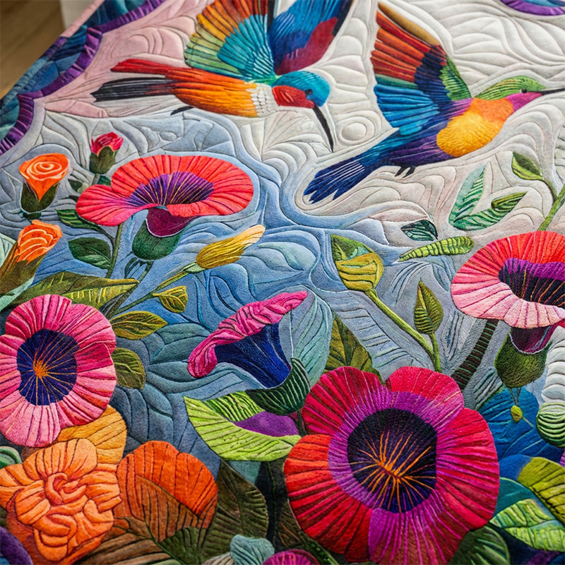 Couverture florale douillette et douce