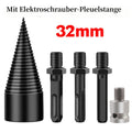 Die professionelle Lösung für die Brennholzaufbereitung. Dieses robuste Bohrerset zerkleinert Stämme im Handumdrehen.