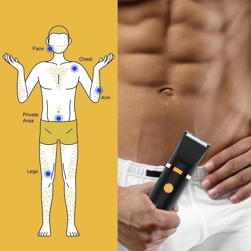 Tondeuse lectrique 3 en 1 pour hommes, tondeuse sans fil pour les parties intimes, rasoir lectrique tanche
