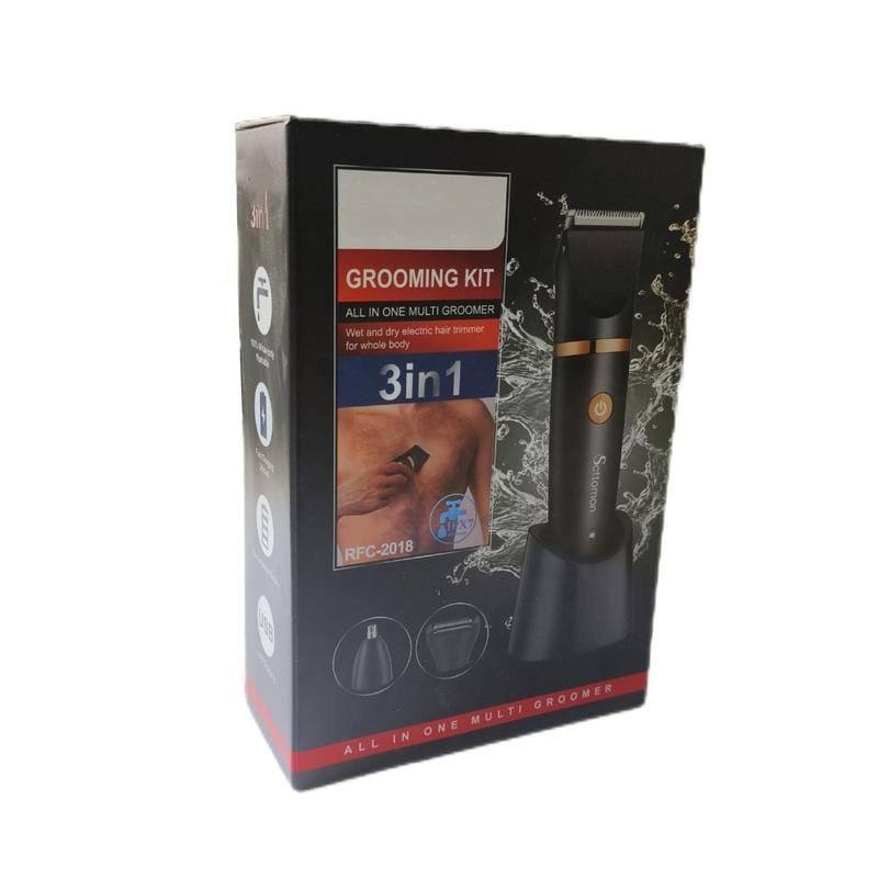 Tondeuse lectrique 3 en 1 pour hommes, tondeuse sans fil pour les parties intimes, rasoir lectrique tanche