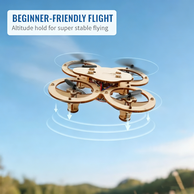 Kit de construction de drone en bois monter soi-mme pour enfants
