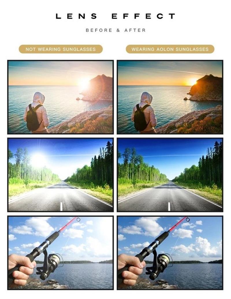 2026 Lunettes de soleil photochromiques avec verres polariss antireflets (50 % de rduction)