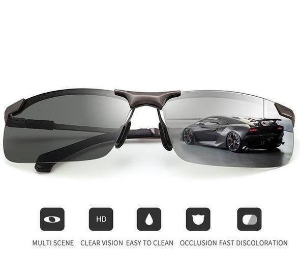 2026 Lunettes de soleil photochromiques avec verres polariss antireflets (50 % de rduction)