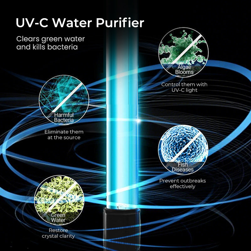 Tauchfähige UV-Sterilisationslampe mit Zeitschaltuhr für Aquarien