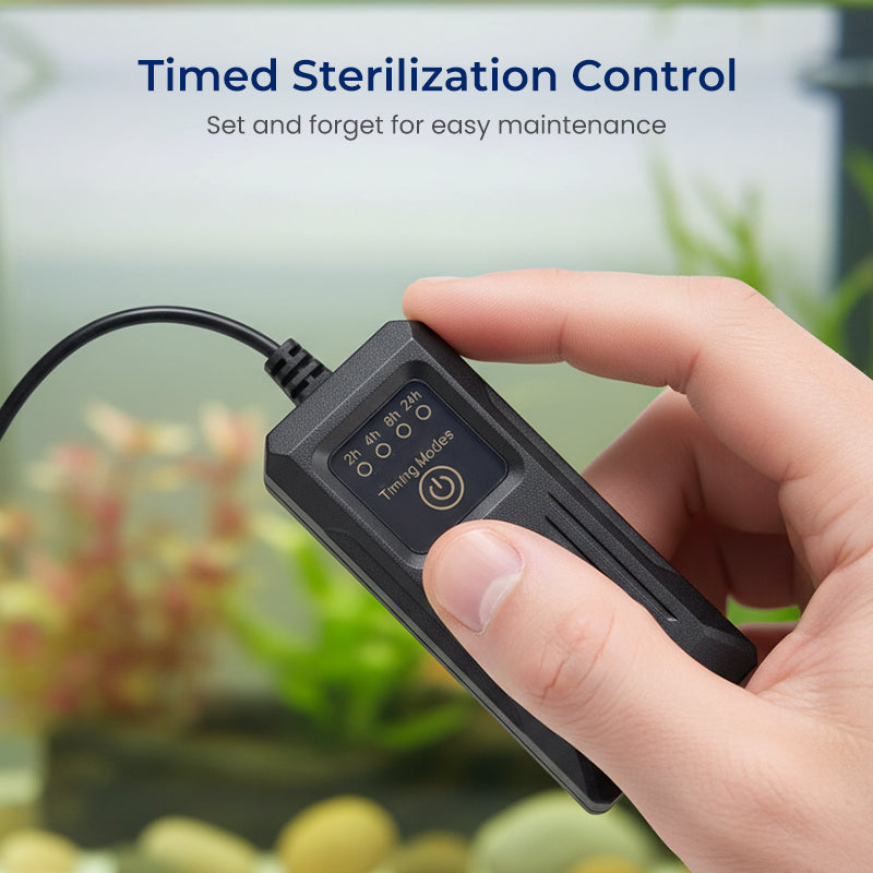 Tauchfähige UV-Sterilisationslampe mit Zeitschaltuhr für Aquarien