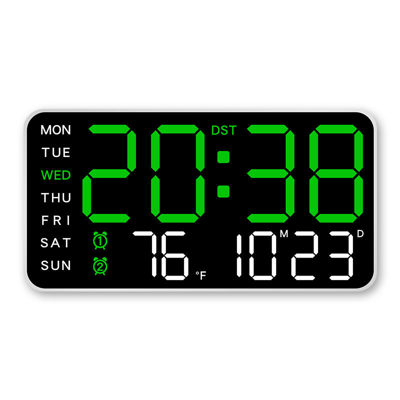 DE RDUCTION Horloge murale numrique LED dcorative multifonctionnelle, l'horloge numrique sans limites pour la maison norvgienne moderne.