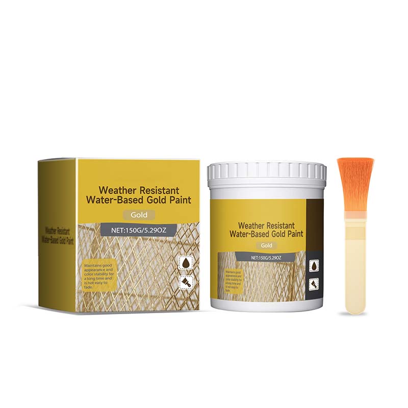 Peinture dore base d'eau rsistante aux intempries
