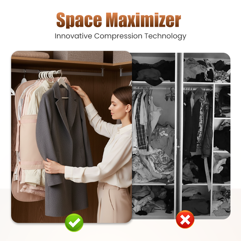 Sac de rangement anti-poussire Housse de protection anti-poussire compression pour vtements, placer dans les armoires