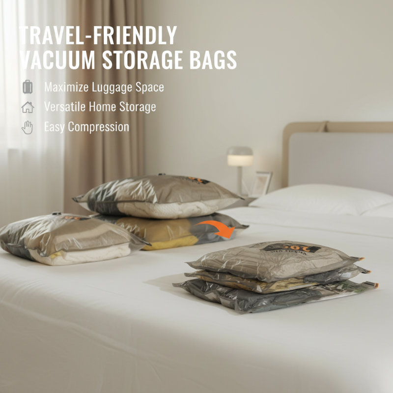 Set de sacs de compression sous vide sans fil pour le voyage