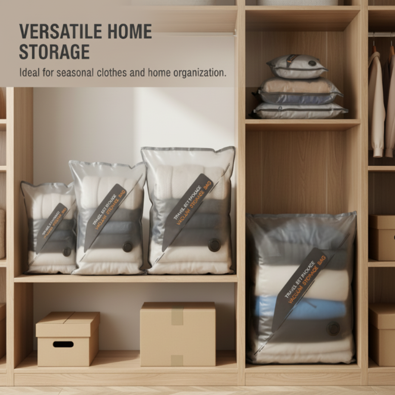 Set de sacs de compression sous vide sans fil pour le voyage
