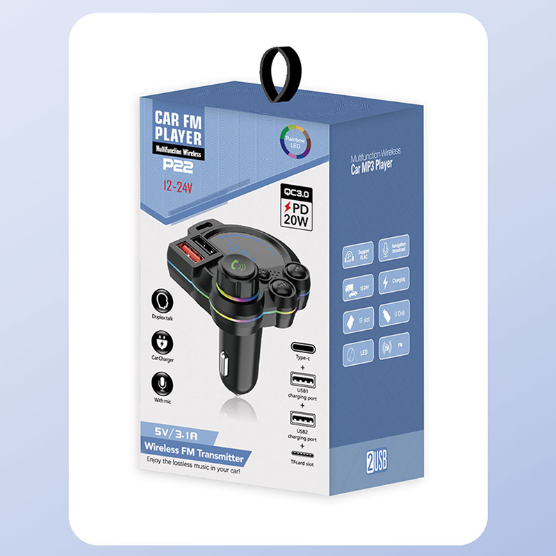 DE RDUCTION metteur FM Bluetooth universel double port Musique sans fil, mains libres et double chargeur USB