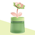 Personnalisez Votre Brume et Votre Ambiance Humidificateur Fleur avec Double Mode de Brumisation & Veilleuse 7 Couleurs