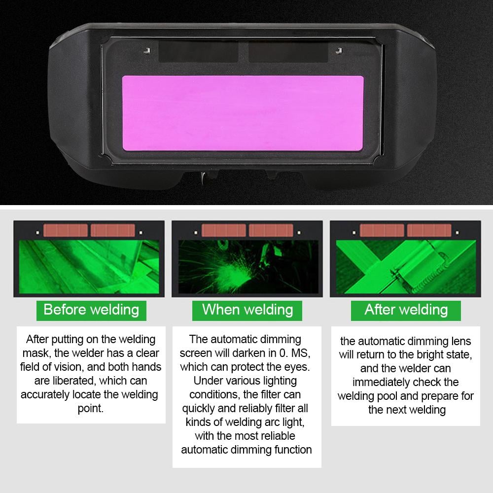 LIMITE 50% DE RDUCTION Lunettes Soudage Obscurcissement Automatique Solaire, Anti-UV/IR, Monture Ajustable