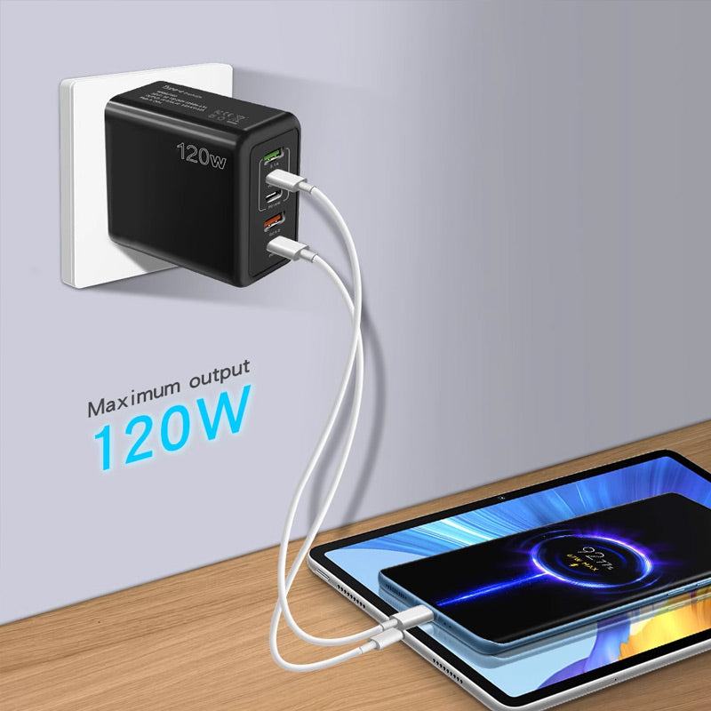 Chargeur rapide 120W avec 5 ports