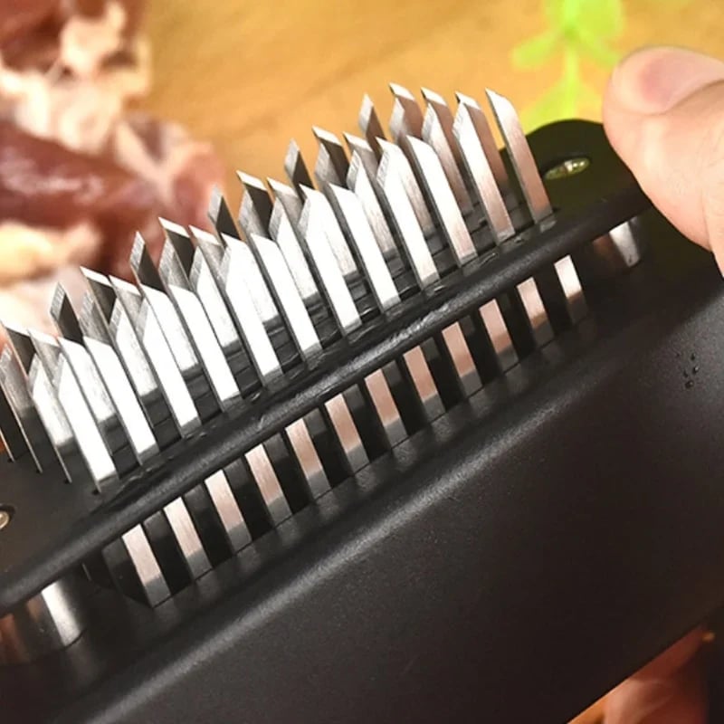 De rduction Attendrisseur de viande avec 48 lames en acier inoxydable
