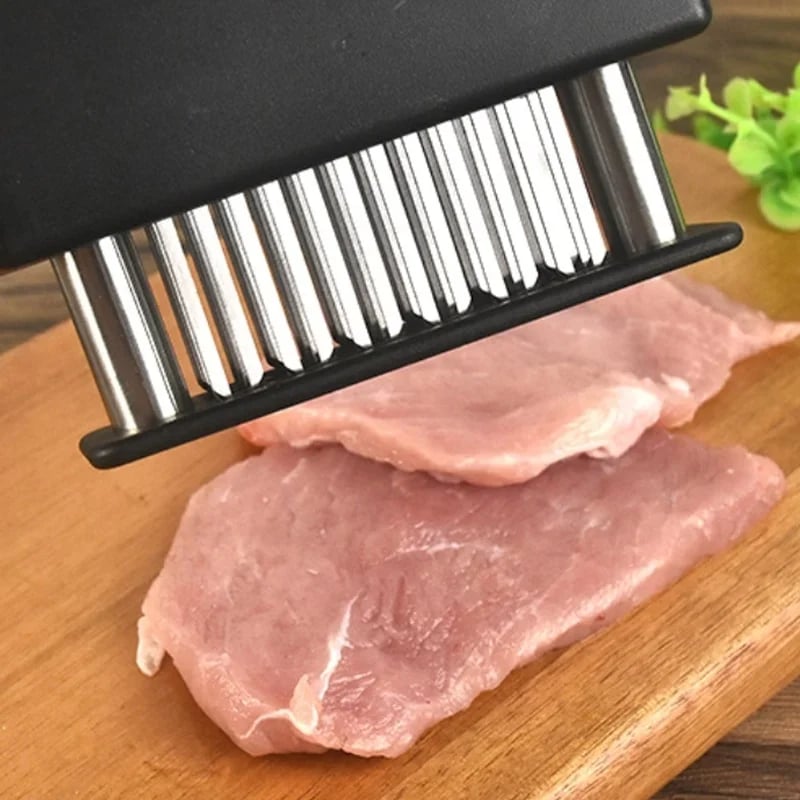 De rduction Attendrisseur de viande avec 48 lames en acier inoxydable
