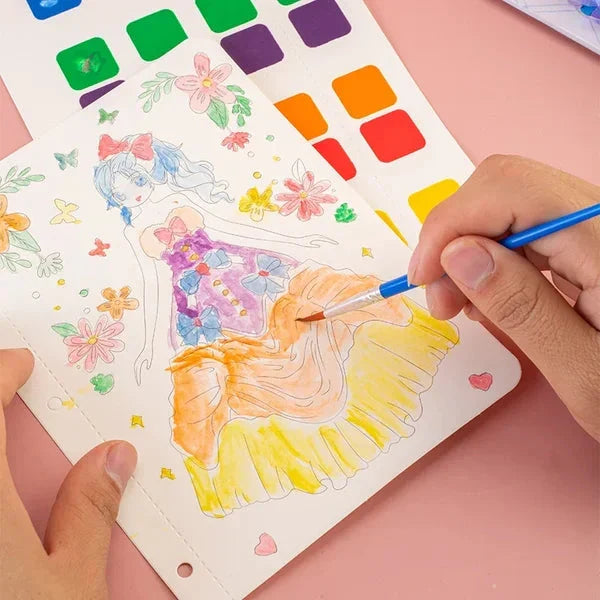 Cahier de dessin cratif dessin la main avec autocollants