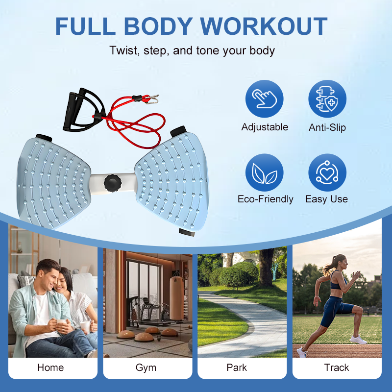 DE REDUCTION Cardio Stepper Kompakt mit Hüft-Twist Ganzkörpertraining & Home, bis 120 kg