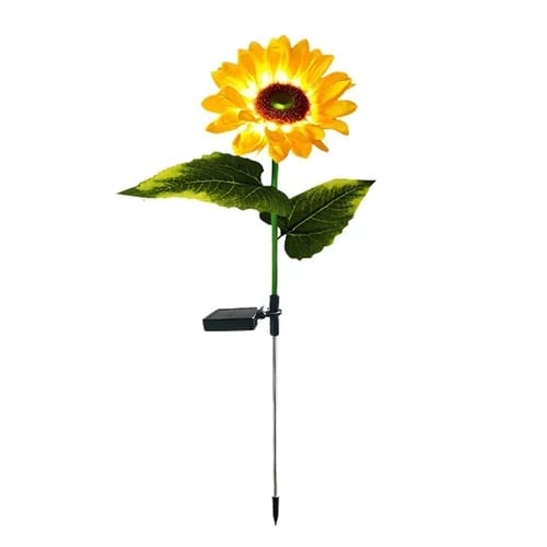DE REDUCTION Wasserdichte Solar-Sonnenblumenleuchten, realistische Blütenblätter, IP65-zertifiziert und automatische Einschaltung 8 12 h