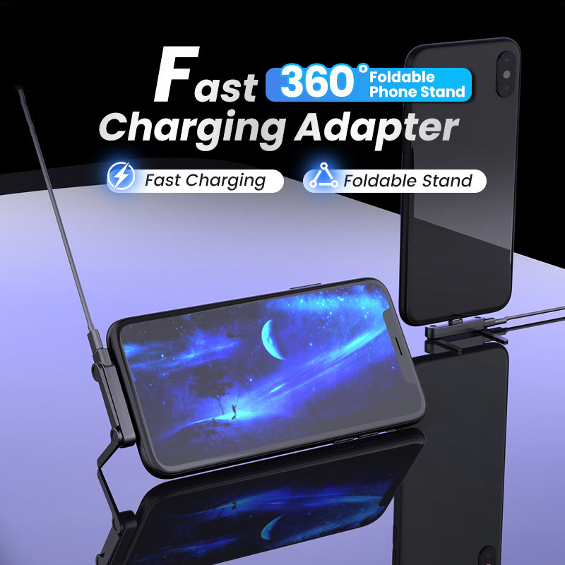 Chargeur Rapide avec Support Tlphone Pliable 360