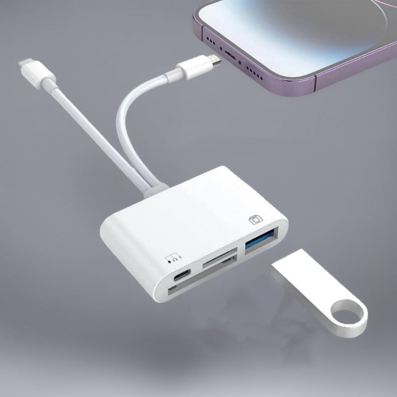 3-in-1-USB-C-Speicherkartenleser