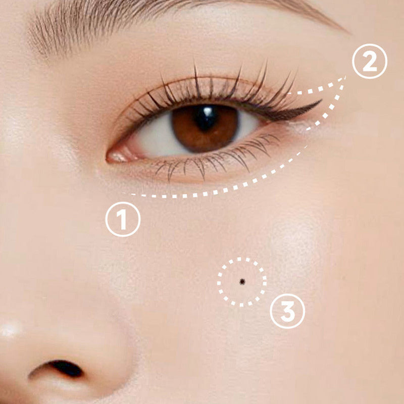Kit 3 en 1: eye-liner et tampon pour les cils infrieurs