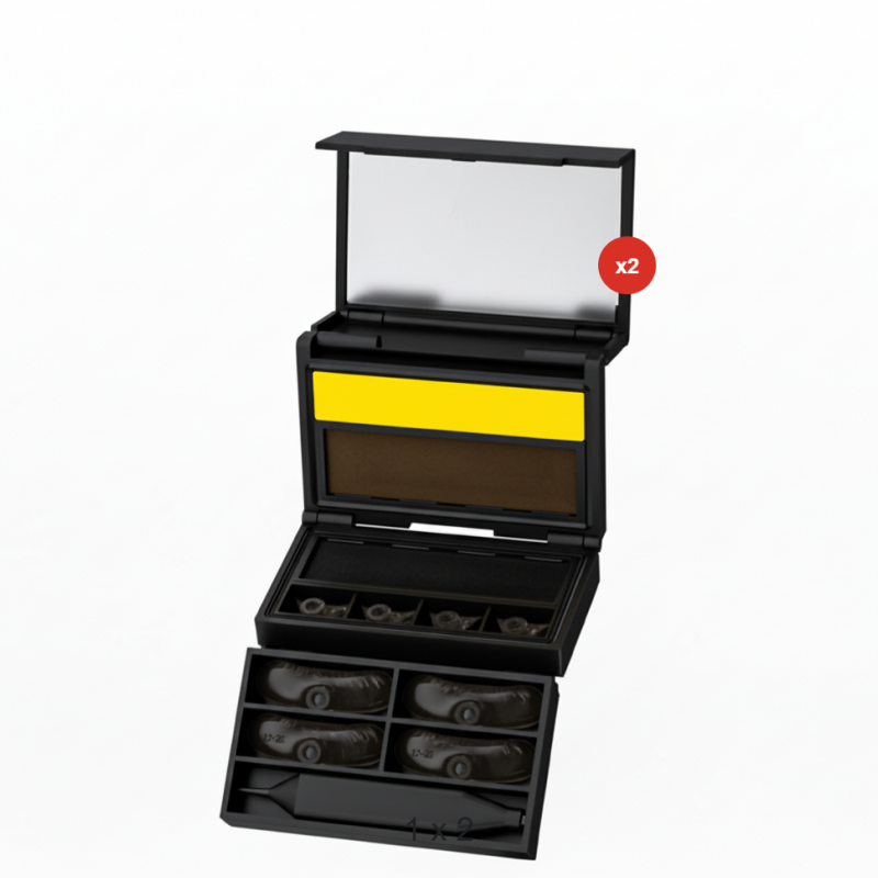 Kit 3 en 1: eye-liner et tampon pour les cils infrieurs
