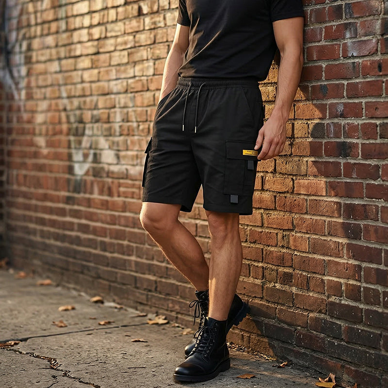 Der Frühling kommt: 50 % Rabatt Lässige Cargo-Shorts für Herren mit Kordelzug, praktischen Multifunktionstaschen, verstärkten Nähten und lockerer Passform