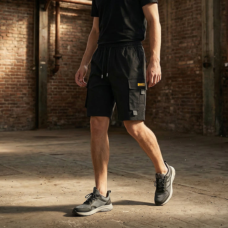 Der Frühling kommt: 50 % Rabatt Lässige Cargo-Shorts für Herren mit Kordelzug, praktischen Multifunktionstaschen, verstärkten Nähten und lockerer Passform
