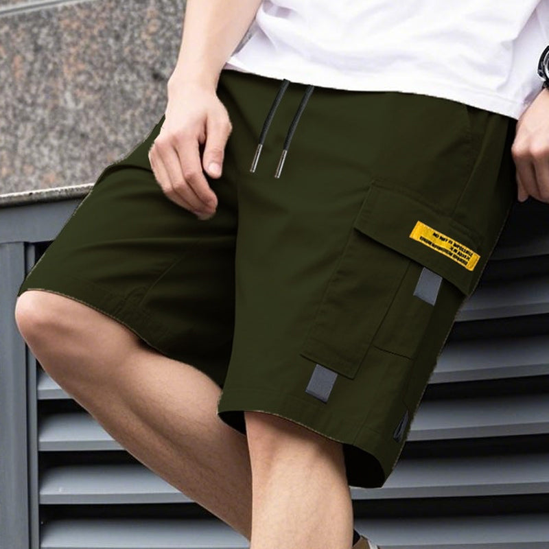 Le printemps arrive: 50 % de rduction Short cargo dcontract pour homme avec cordon de serrage Poches multifonctions pratiques, coutures renforces et coupe ample