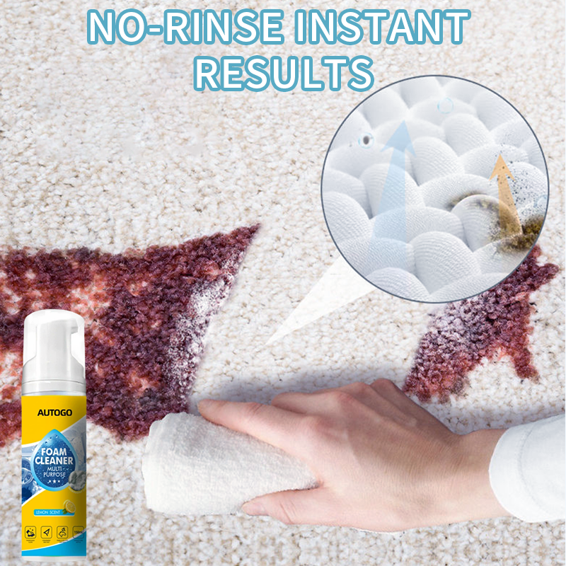 OFFRE: 2 ACHETS, LE 3E OFFERT Nettoyant Moussant Puissant & Polyvalent pour Intrieur Auto Sans Rin?age, 150 ml