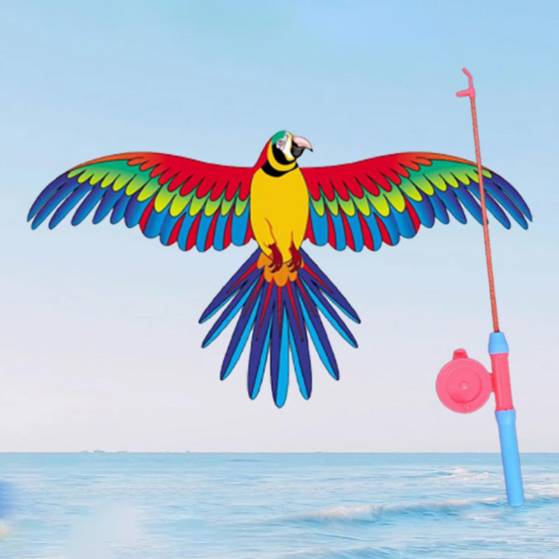 Nouveau modle 2026 Cerf-volant cratif pour enfants en forme de canne pche lastique Indispensable pour le jardin et les voyages