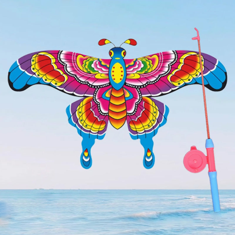 Nouveau modle 2026 Cerf-volant cratif pour enfants en forme de canne pche lastique Indispensable pour le jardin et les voyages