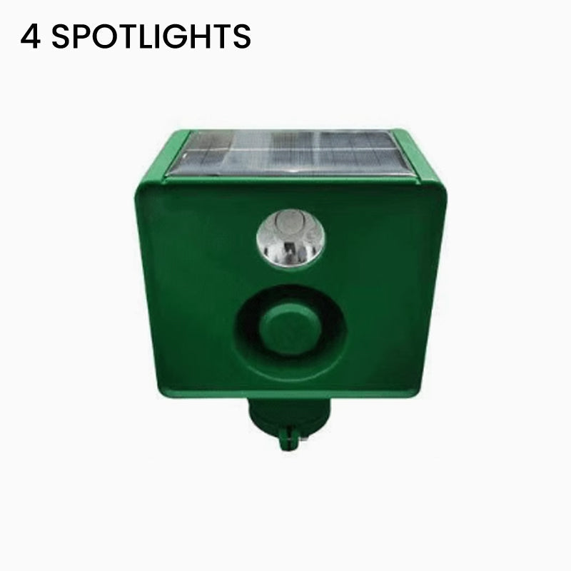 Alarme sonore repulsive nergie solaire pour animaux avec lumires clignotantes brillantes