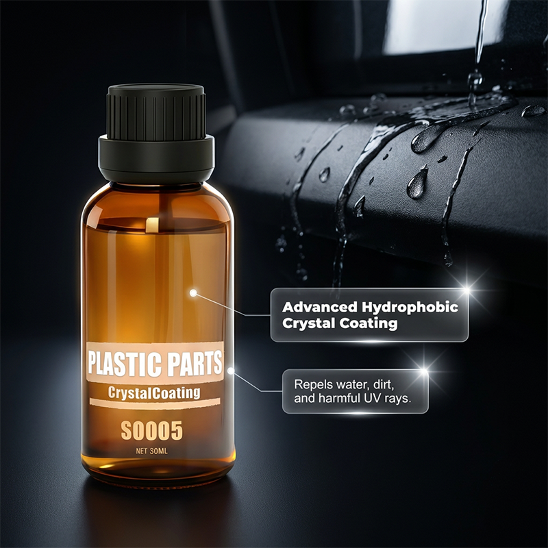 Produit de restauration pour revtements en cristal des pices en plastique de voiture