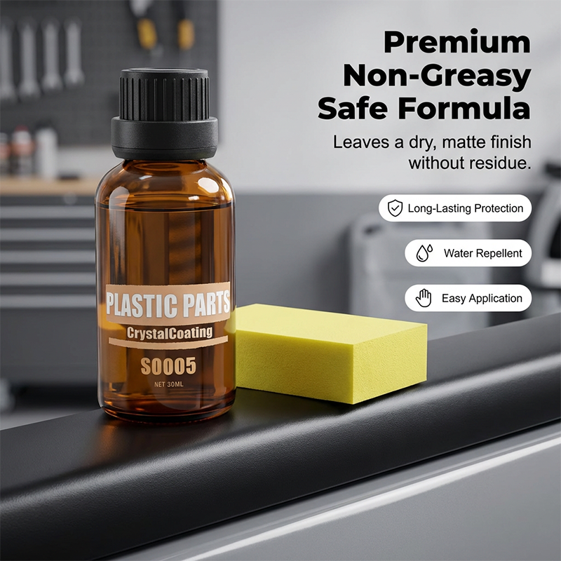 Produit de restauration pour revtements en cristal des pices en plastique de voiture
