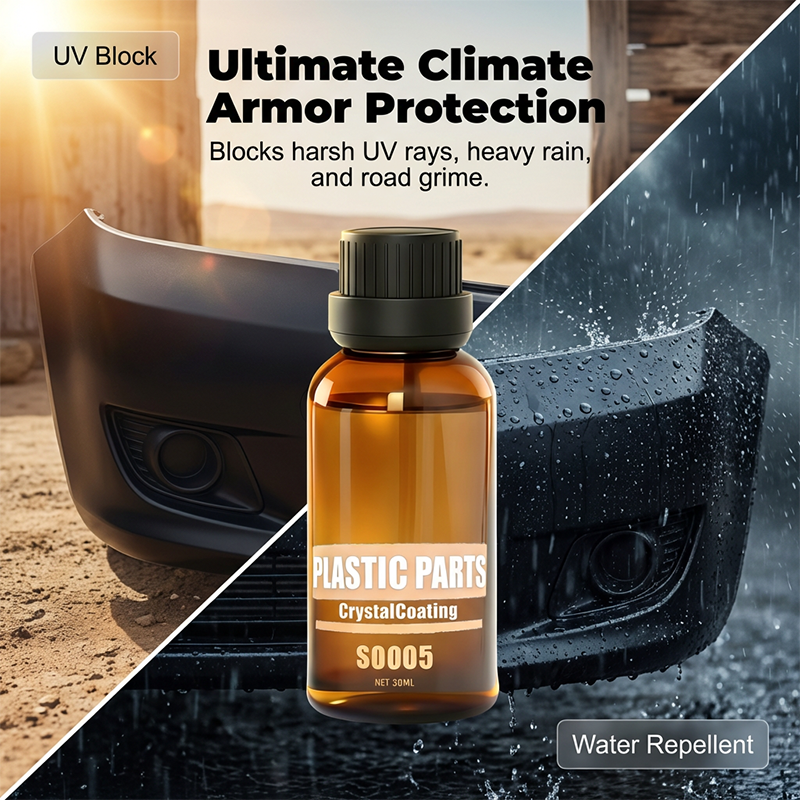 Produit de restauration pour revtements en cristal des pices en plastique de voiture