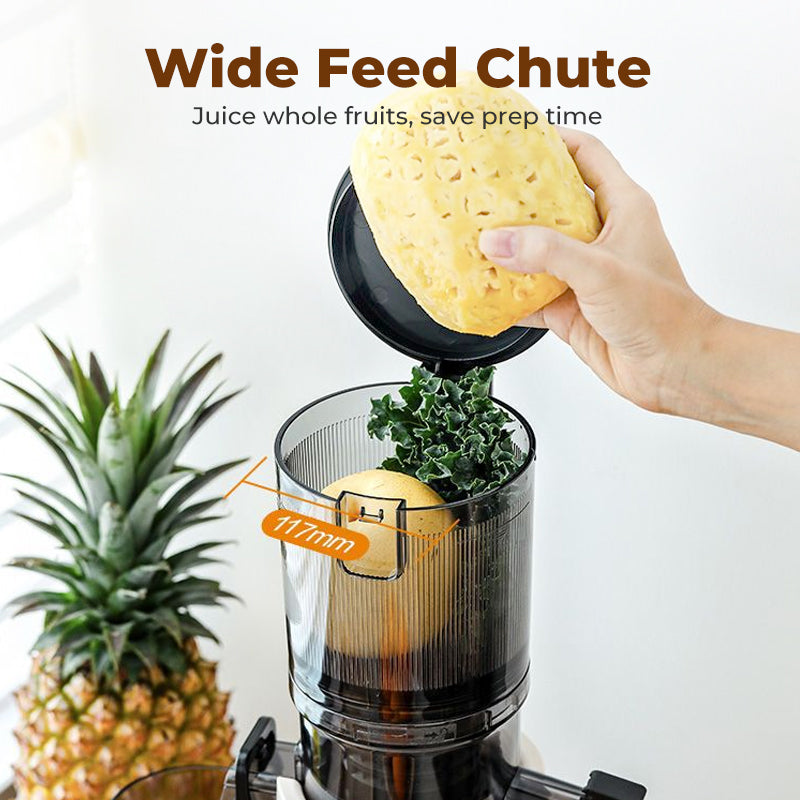 Extracteur de jus bouche large pour fruits entiers