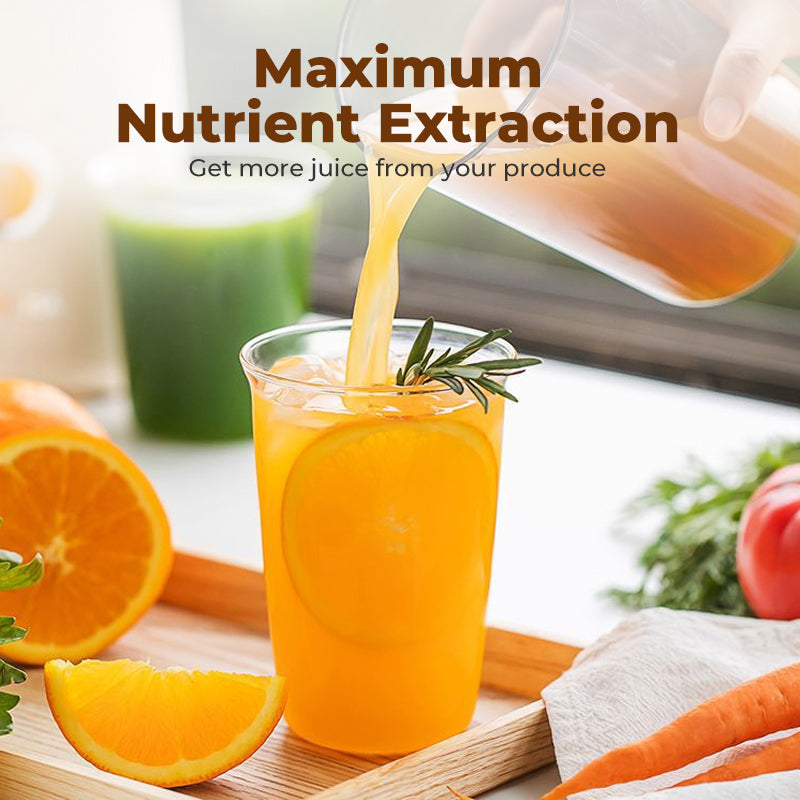 Extracteur de jus bouche large pour fruits entiers
